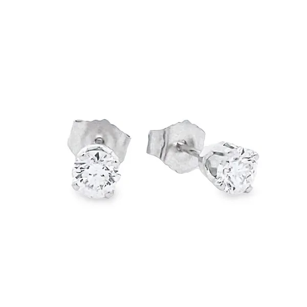 14kt White Gold 1/2 cttw Diamond Stud Earrings
