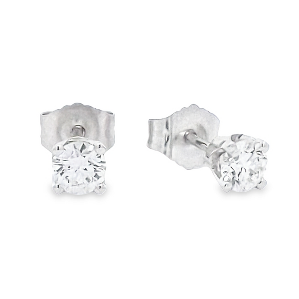 14kt White Gold .38ct Diamond Stud Earrings Stambaugh Jewelers Defiance, OH
