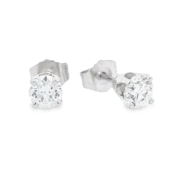 14kt White Gold .75ct Diamond Stud Earrings Stambaugh Jewelers Defiance, OH