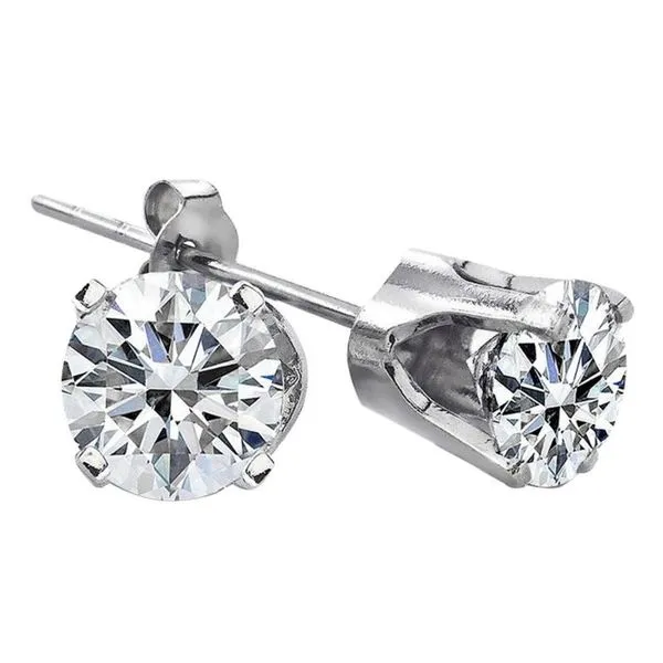 14kt White Gold 1/3 cttw Diamond Stud Earrings Stambaugh Jewelers Defiance, OH
