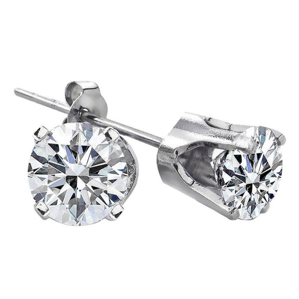 14kt White Gold 1/2 Carat Diamond Studs Stambaugh Jewelers Defiance, OH
