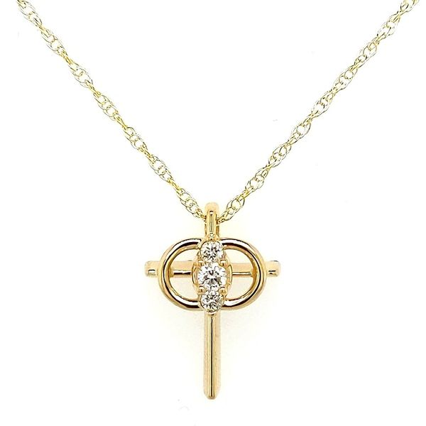14kt Yellow Gold Christian Marriage Symbol Necklace Stambaugh Jewelers Defiance, OH
