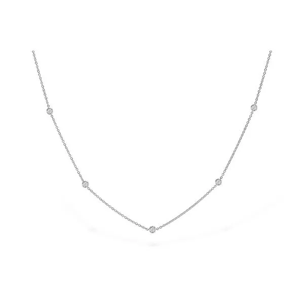 14kt White Gold Diamonds by the Yard Necklace Stambaugh Jewelers Defiance, OH
