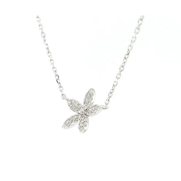 14kt White Gold and Diamond Pendant Image 3 Stambaugh Jewelers Defiance, OH