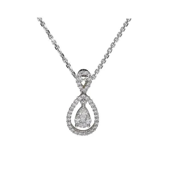 18kt White Gold Diamond Pendant Stambaugh Jewelers Defiance, OH