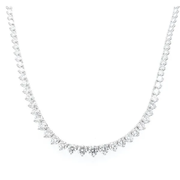 18kt White Gold Diamond Tennis Necklace Stambaugh Jewelers Defiance, OH