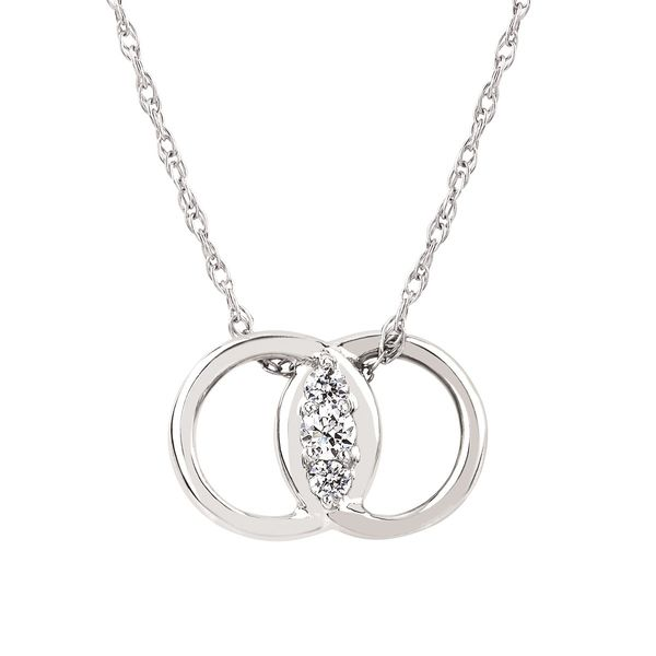 14kt White Gold Diamond Marriage Symbol® Pendant Stambaugh Jewelers Defiance, OH