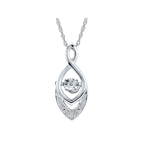 Sterling Silver Shimmering Diamonds® Pendant Stambaugh Jewelers Defiance, OH