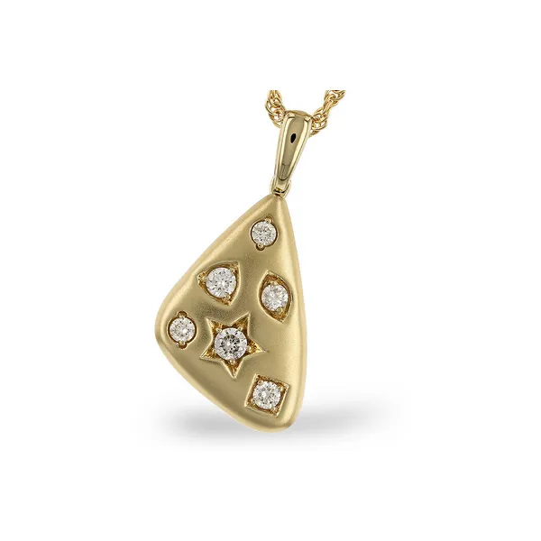 14kt Yellow Gold Diamond Pendant