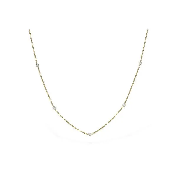 14kt Yellow Gold Diamonds by the Yard Necklace Stambaugh Jewelers Defiance, OH