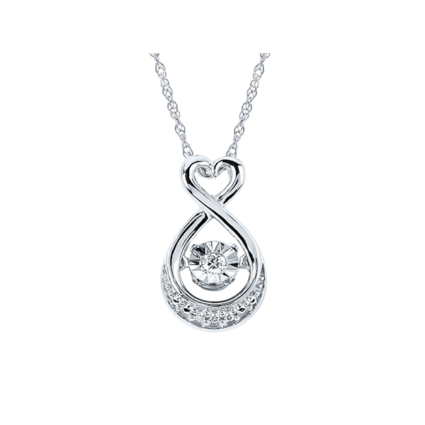 Sterling Silver Shimmering® Diamond Necklace Stambaugh Jewelers Defiance, OH