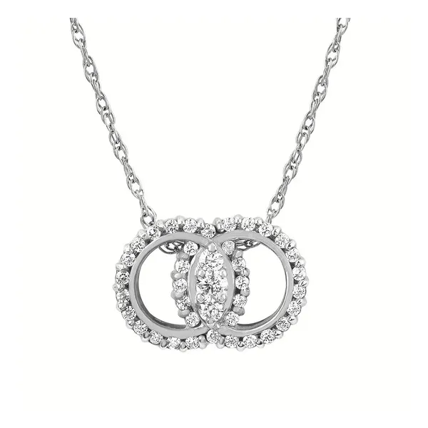 14kt White Gold Diamond Marriage Symbol® Pendant Stambaugh Jewelers Defiance, OH