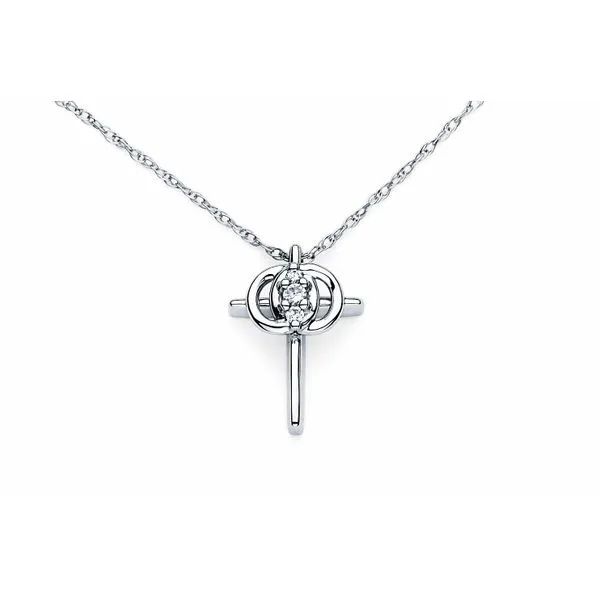 14kt White Gold Christian Marriage Symbol® Necklace similar item image