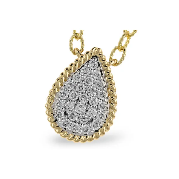 14kt Yellow and White Gold Diamond Necklace Stambaugh Jewelers Defiance, OH