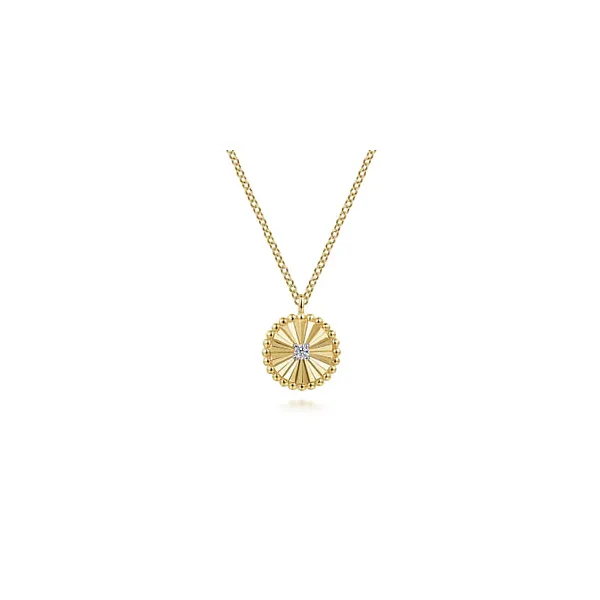 14kt Yellow and White Gold Diamond Bujukan Pendant Stambaugh Jewelers Defiance, OH