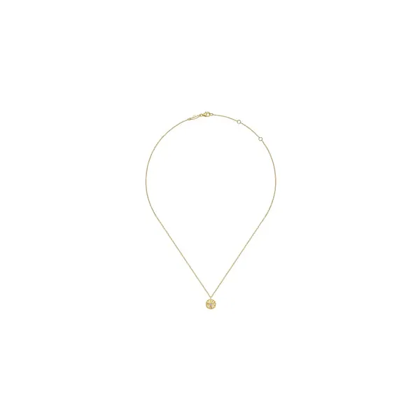 14kt Yellow and White Gold Diamond Bujukan Pendant
