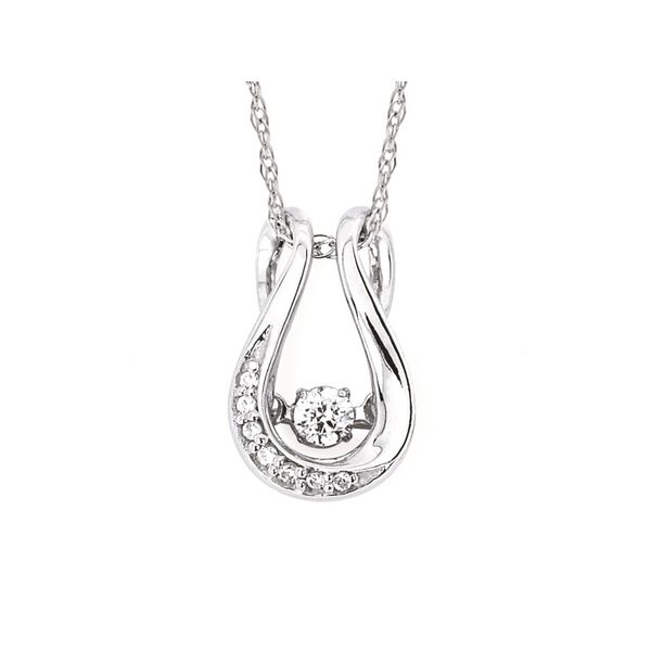 Sterling Silver Shimmering Diamonds Pendant Stambaugh Jewelers Defiance, OH