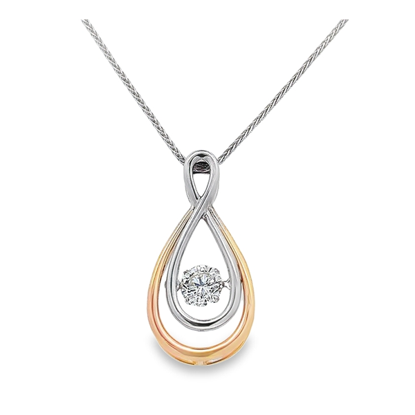 14kt Yellow and White Gold Diamond Pendant Stambaugh Jewelers Defiance, OH