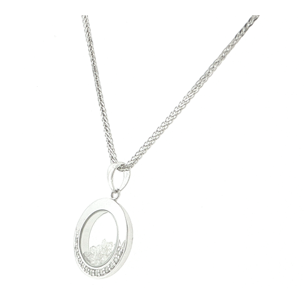 Floating Diamond Locket Necklace Image 2 Stambaugh Jewelers Defiance, OH
