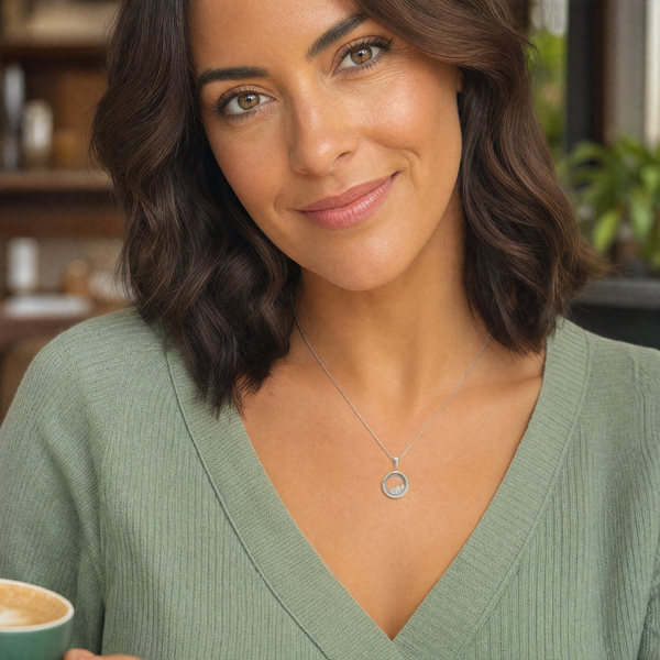 Floating Diamond Locket Necklace Image 4 Stambaugh Jewelers Defiance, OH