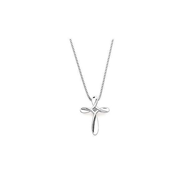 Sterling Silver Diva Diamonds® Cross Pendant Stambaugh Jewelers Defiance, OH