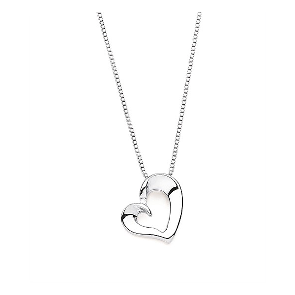 Diva Diamonds® Sterling Silver Heart Pendant Stambaugh Jewelers Defiance, OH