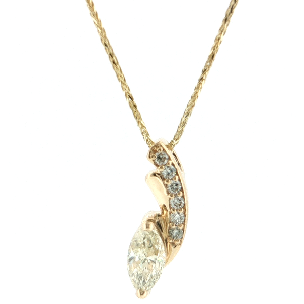 Marquise Diamond Pendant Necklace Stambaugh Jewelers Defiance, OH