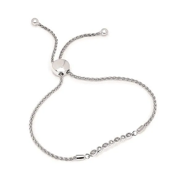 Diamond Bolo Bracelet in Sterling Silver 001 170 01816 Stambaugh Jewelers Defiance OH