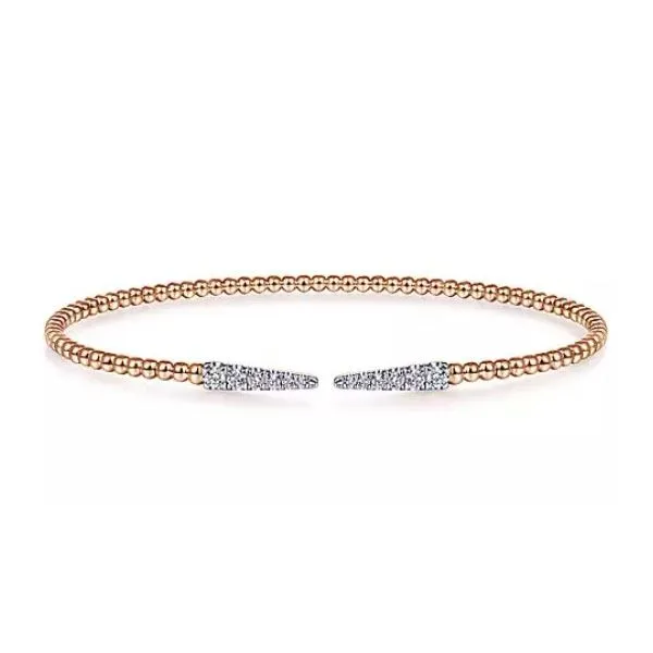 14kt Rose Gold Diamond Cuff Bracelet Stambaugh Jewelers Defiance, OH