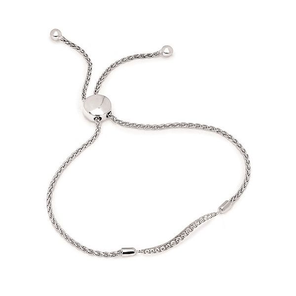 Sterling Silver Diamond Bolo Bracelet Stambaugh Jewelers Defiance, OH