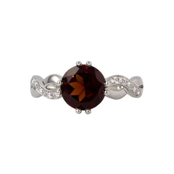 Garnet and Diamond Fashion Ring Stambaugh Jewelers Defiance, OH