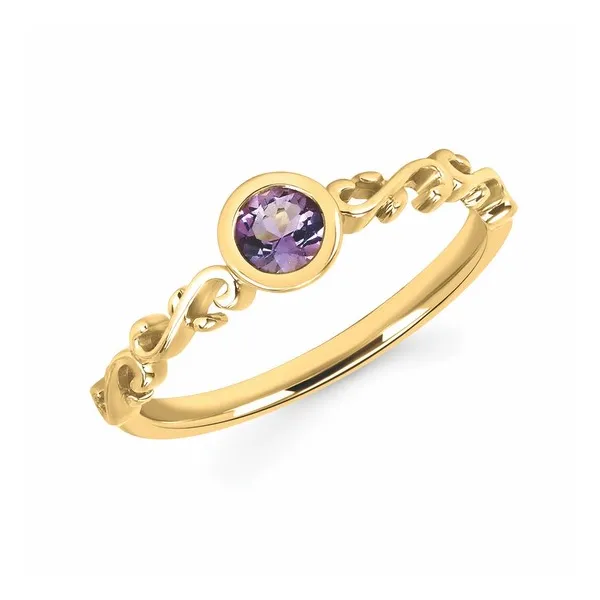14kt Yellow Gold Amethyst Stackable Ring Stambaugh Jewelers Defiance, OH
