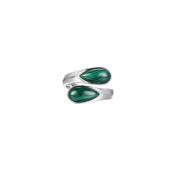 ELLE Sterling Silver and Malachite Ring Stambaugh Jewelers Defiance, OH