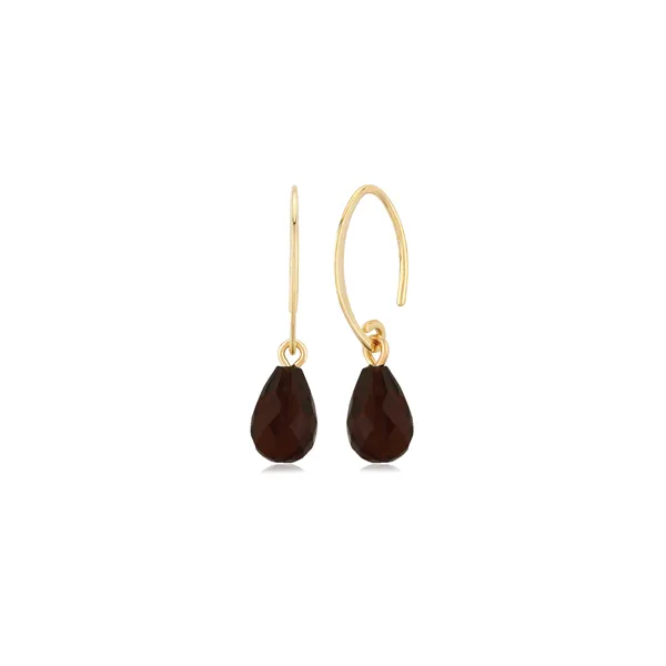 14Kkt Yellow Gold Black Onyx Sweep Earrings Stambaugh Jewelers Defiance, OH