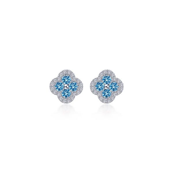 Lafonn Sterling Silver Halo Stud Earrings Stambaugh Jewelers Defiance, OH