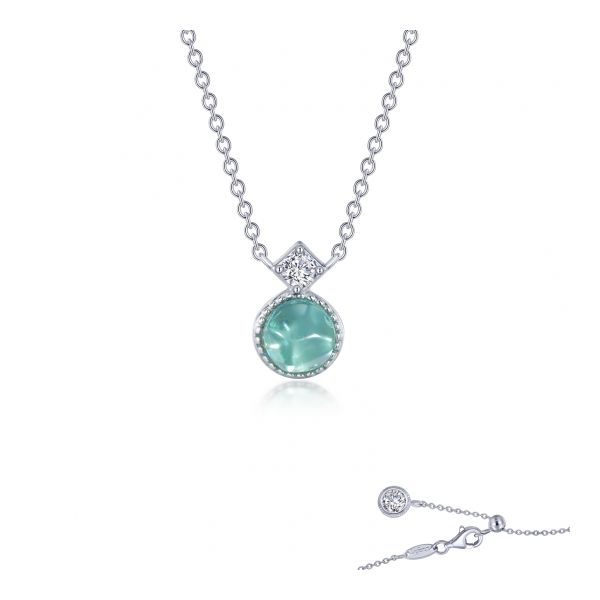 Lafonn Fancy Sapphire and Lassaire Gemstone Pendant in Sterling Silver Stambaugh Jewelers Defiance, OH