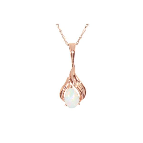 14 Karat Rose Gold Opal Pendant Stambaugh Jewelers Defiance, OH