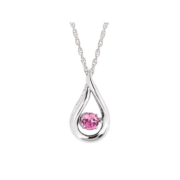 Shimmering® Pink Tourmaline Pendant in Sterling Silver Stambaugh Jewelers Defiance, OH