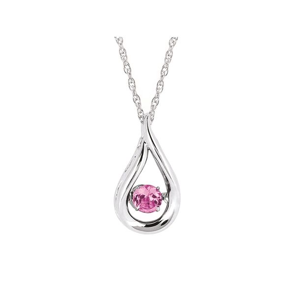 Shimmering® Pink Tourmaline Pendant in Sterling Silver Stambaugh Jewelers Defiance, OH