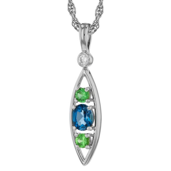 Colored Stone Pendant Image 2 Stambaugh Jewelers Defiance, OH