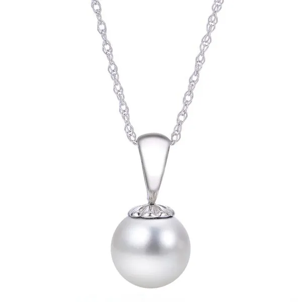 14kt White Gold Pearl Pendant Stambaugh Jewelers Defiance, OH
