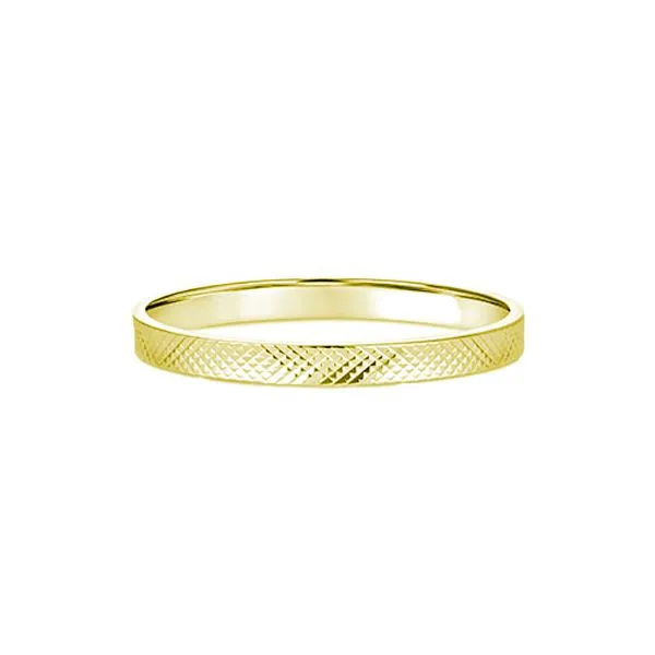 14kt Yellow Gold Textured Stackable Ring Stambaugh Jewelers Defiance, OH