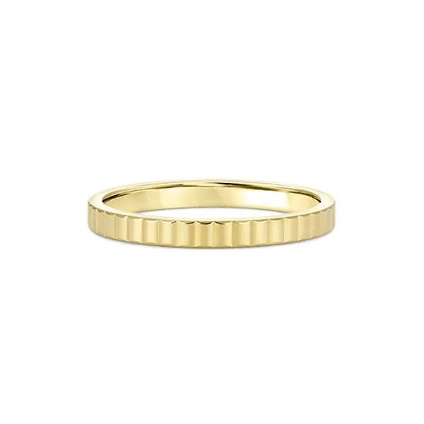 14kt Yellow Gold Textured Stackable Ring Stambaugh Jewelers Defiance, OH