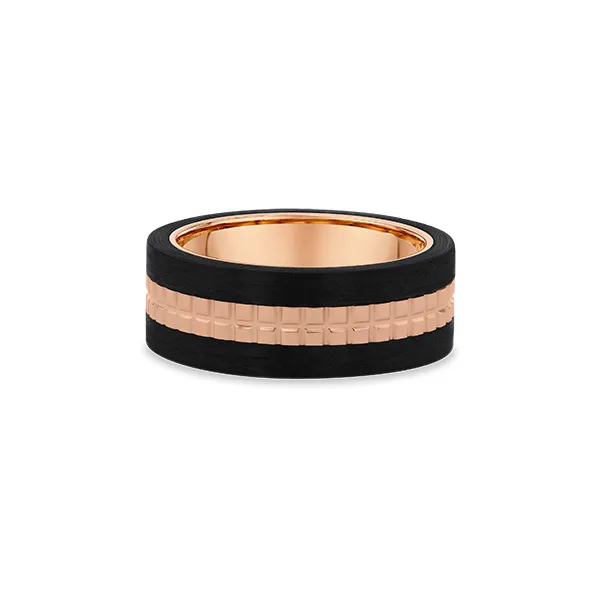 Mens Contemporary Metal Wedding Band