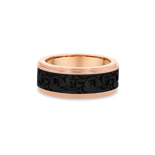 Mens Contemporary Metal Wedding Band