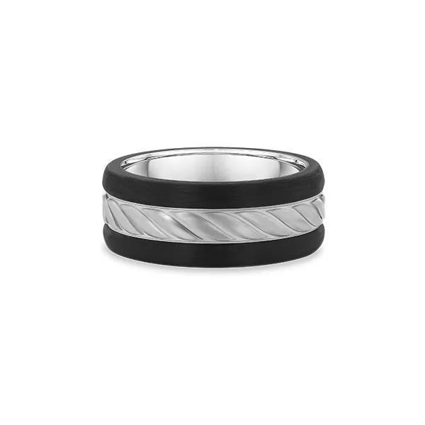 Mens Contemporary Metal Wedding Band