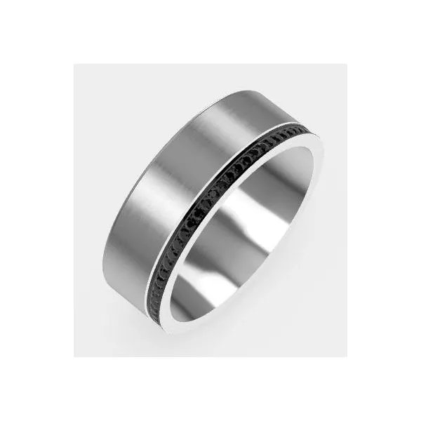 Men's Contemporary Metal Wedding Band Stambaugh Jewelers Defiance, OH