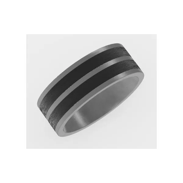 Mens Contemporary Metal Wedding Band