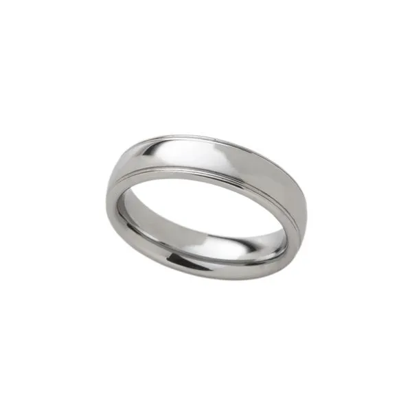 Mens Contemporary Metal Wedding Band