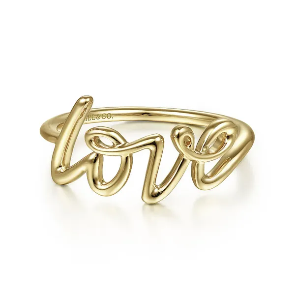 14Kt Yellow Gold Love Ring Stambaugh Jewelers Defiance, OH